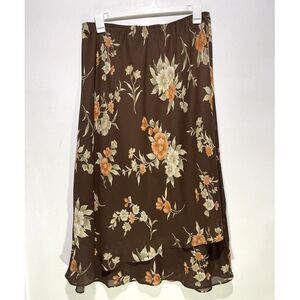 Laura Scott skirt Y2K double high low cottage core floral grunge  women 18W